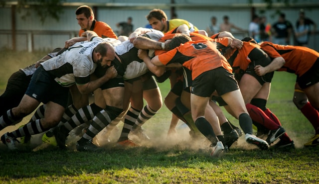 Read more about the article The Moscow rugby team is engaged in a challenging match against their opponents